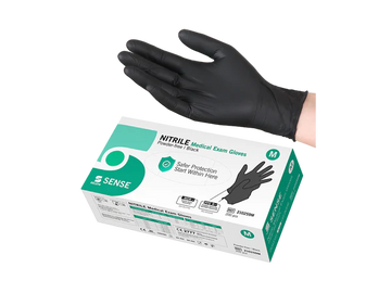 M Svart nitrilhandske Selefa 200 st