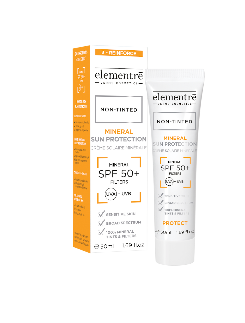 ELEMENTRE MINERAL SUN PROTECTION SPF50+ NON TINTED