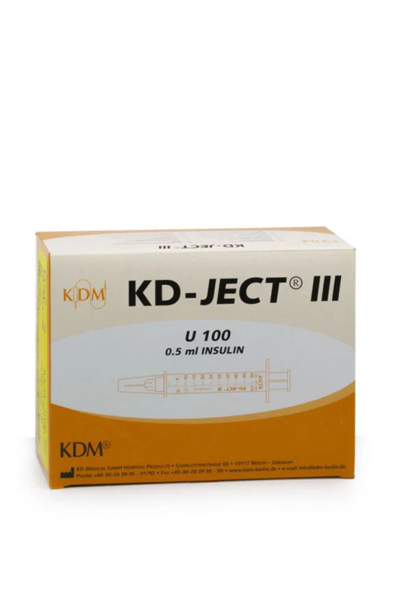 0.5ml Insulinspruta 12.7mm 29G KD-JECT 100st